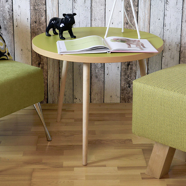 Cube Four Leg Coffee Table, Lime