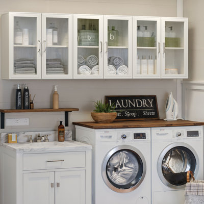 71"W LED Wall Storage Cabinets