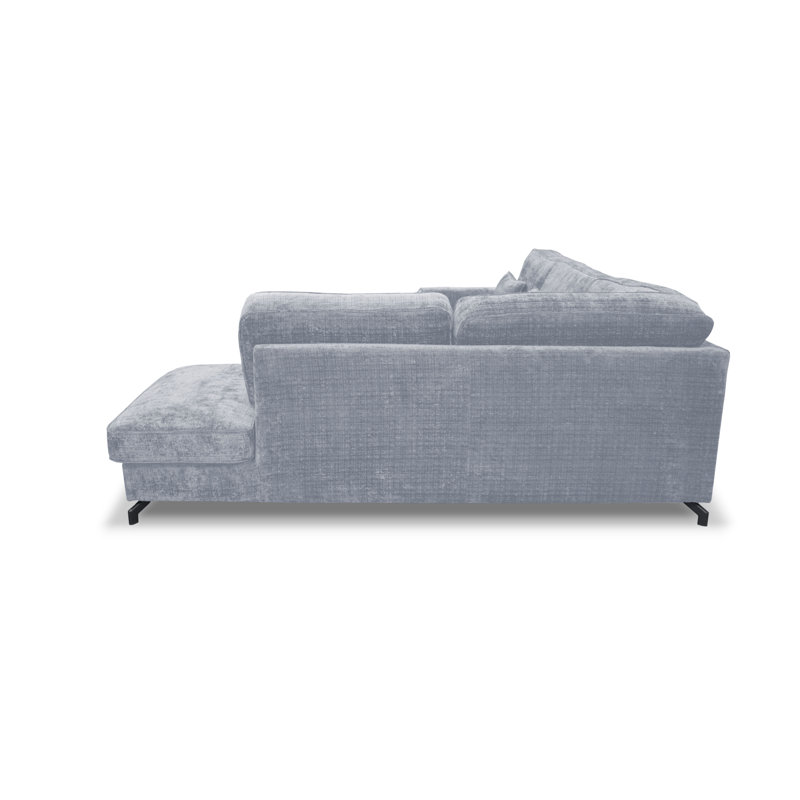 5 Seater Sofa & Chaise, Right Hand Facing, Light Blue
