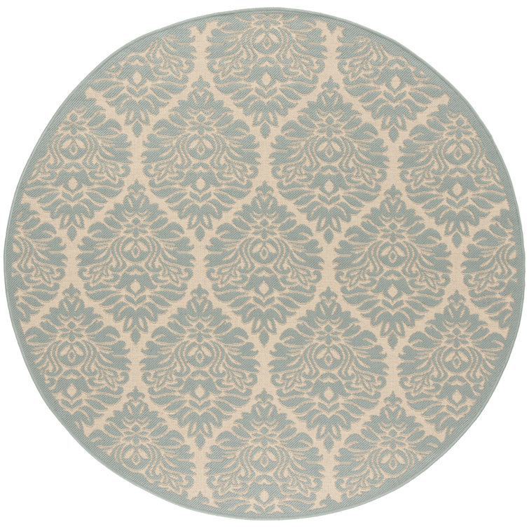 Emmanuel Linden 100 Performance Damask Indoor/Outdoor Area Rug