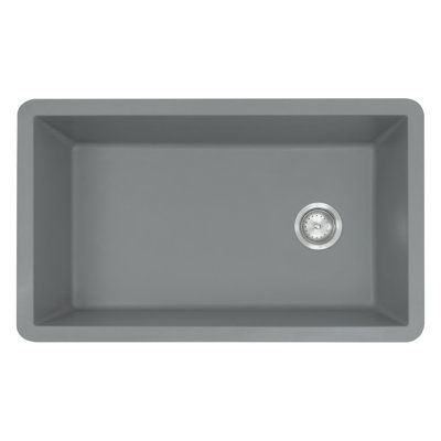 31 in. x 19 in. Quartz Undermount Single Bowl Kitchen Sink