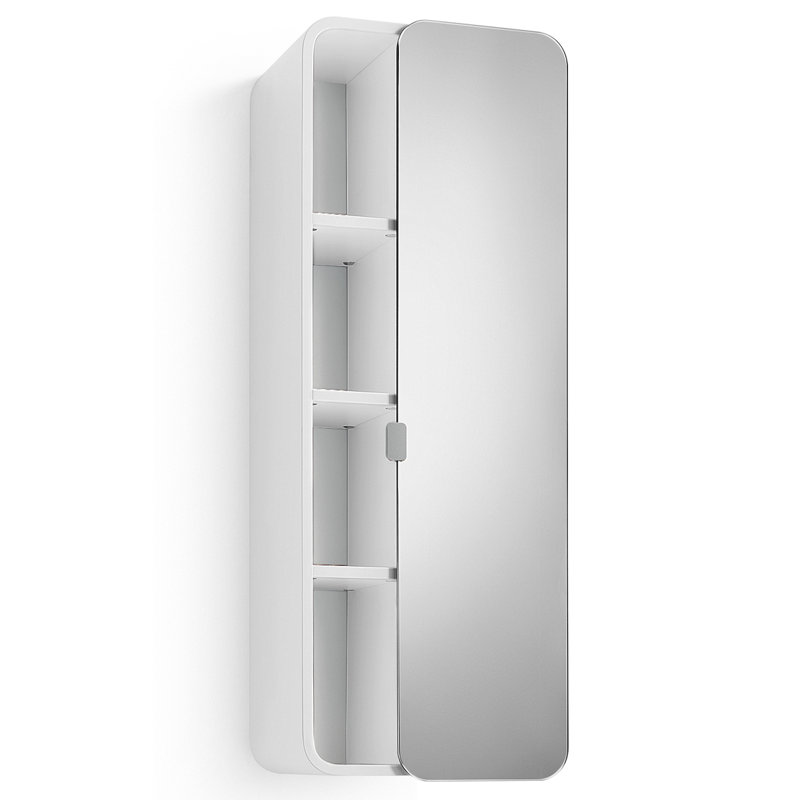 Armoire à pharmacie à fixation en surface avec 5 tablettes Bej, Blanc, H 63 po x l 12,2 po x P 8,11 po