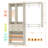 Navada Closet System with Wooden Drawers and Two Hanging Rods-58859331