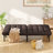 Convertible Futon Sofa Bed With 5-Angle Adjustable Backrest And 2 Pillows, Modern Style Faux Leather Folding Sleeper Couch Tufted Recliner Lounge With Metal Frame And Legs, For Living Room Home Furniture-825380294
