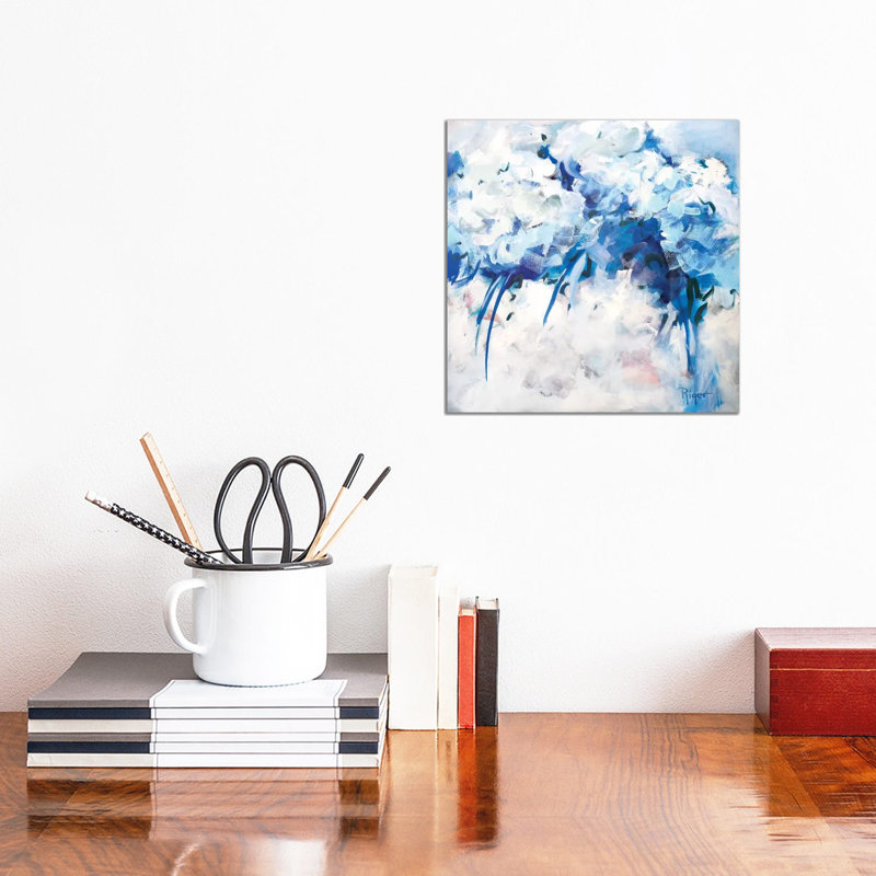 Hydrangeas On My Mind II by Sue Riger - Gallery-Wrapped Canvas Giclée on Canvas, 30.48 cm H x 30.48 cm W, Canvas
