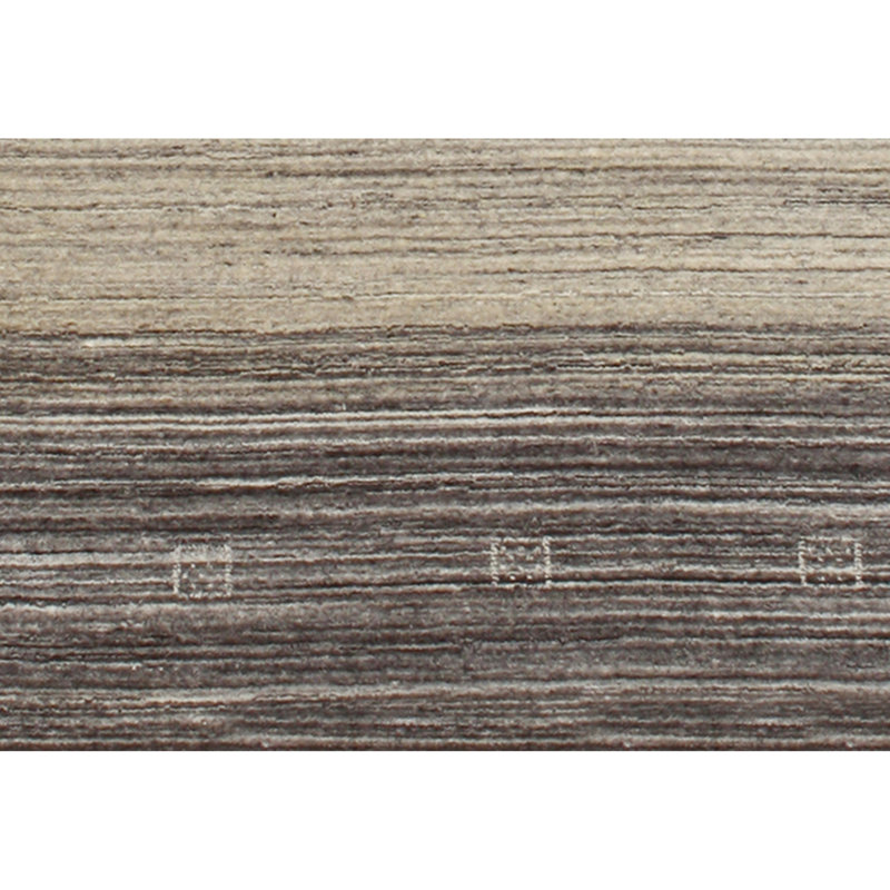 Tapis brun / gris de haute qualité noué à la main, Rectangle 5 pi x 7 pi
