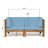 X-Back Loveseat, Blue