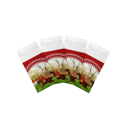 English Hunting Cotton Blend Square Napkins