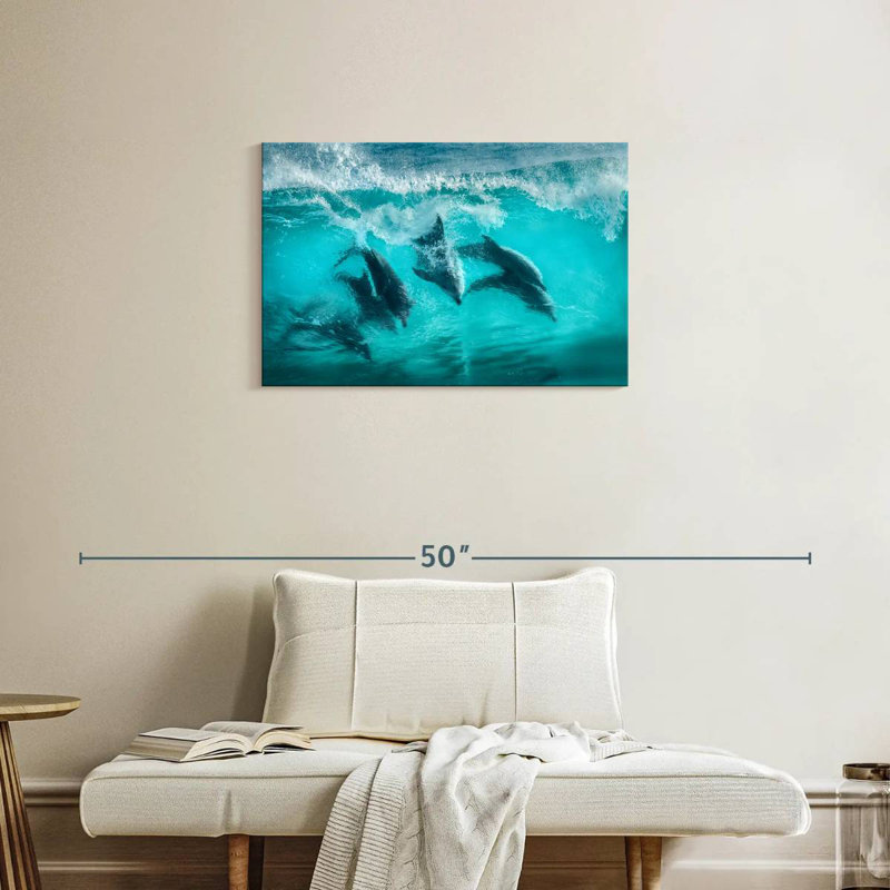 Aletra Bottlenose Dolphin Pod, 20" H x 30" W