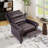 34.6" Wide Classic Super Soft Faux Leather Push-Back Recliner with Nailhead Trim-313843841