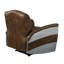 Fauteuil inclinable en cuir brun Bailee