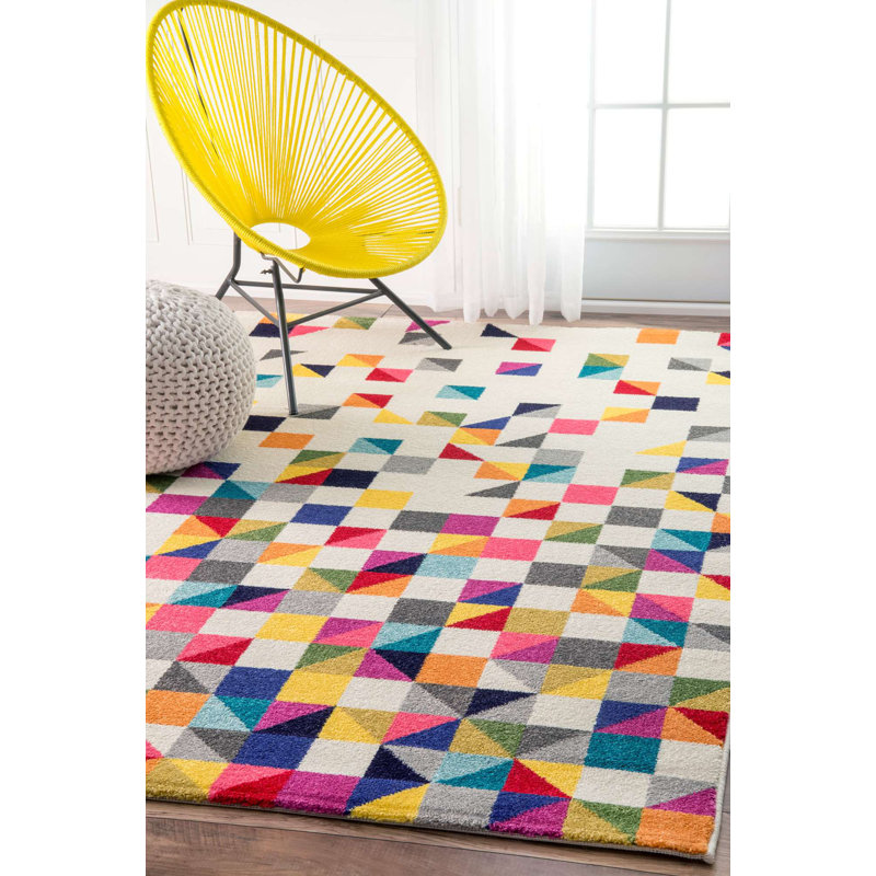 Hunter Geometric Area Rug, Rectangle 124 x 183cm