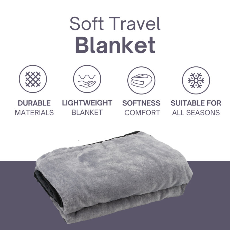 Pillow And Blanket Travel Set