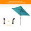 Parasol carré de 78 po Rovner-1450716283