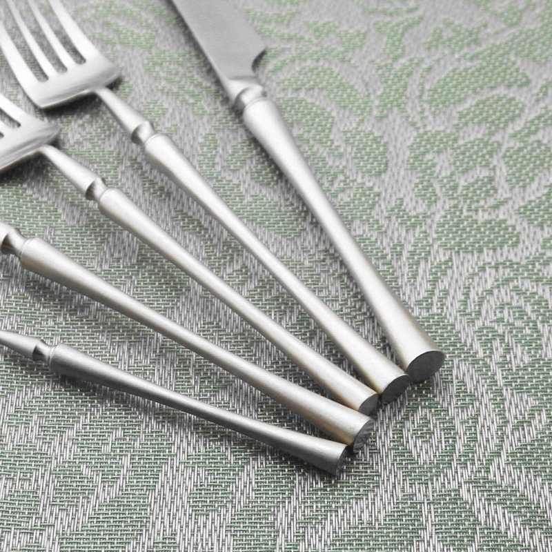 Ensemble de couverts de qualité supérieure 20 pièces - Couverts en acier inoxydable 18/10 avec finition mate, durable et écologique, service pour 4 incluant les ustensiles de table et de dessert