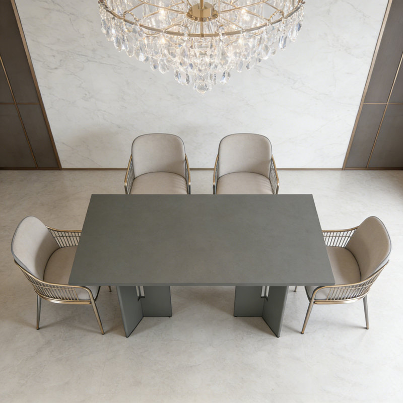 Table de salle à manger Farmhouse, Gris