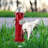 Fire Hydrant Pee Post for Dogs - Outdoor Backyard Play Equipment, Puppy Training Post, Garden Lawn Decor, Firefighter Gifts for Men (17.5 inch)
