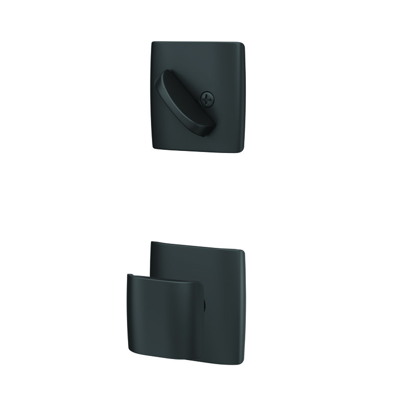 Ensemble de boutons d'extérieur Ganton (partie intérieure vendue séparément), Noir mat