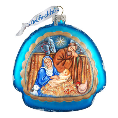 4'' Glass Hanging Figurine Ornament