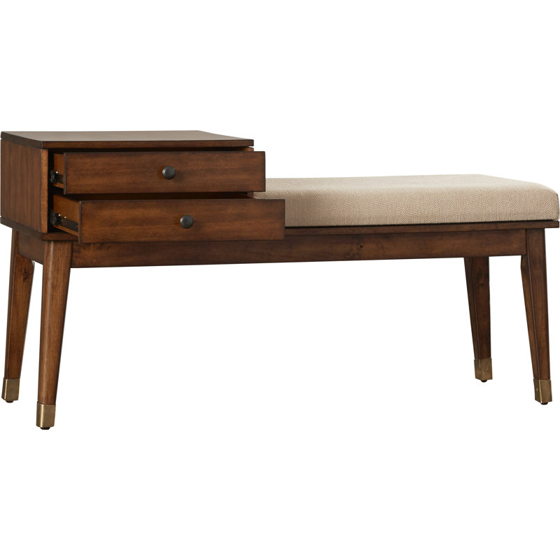 Anisten Polyester Blend Upholstered Storage Bench