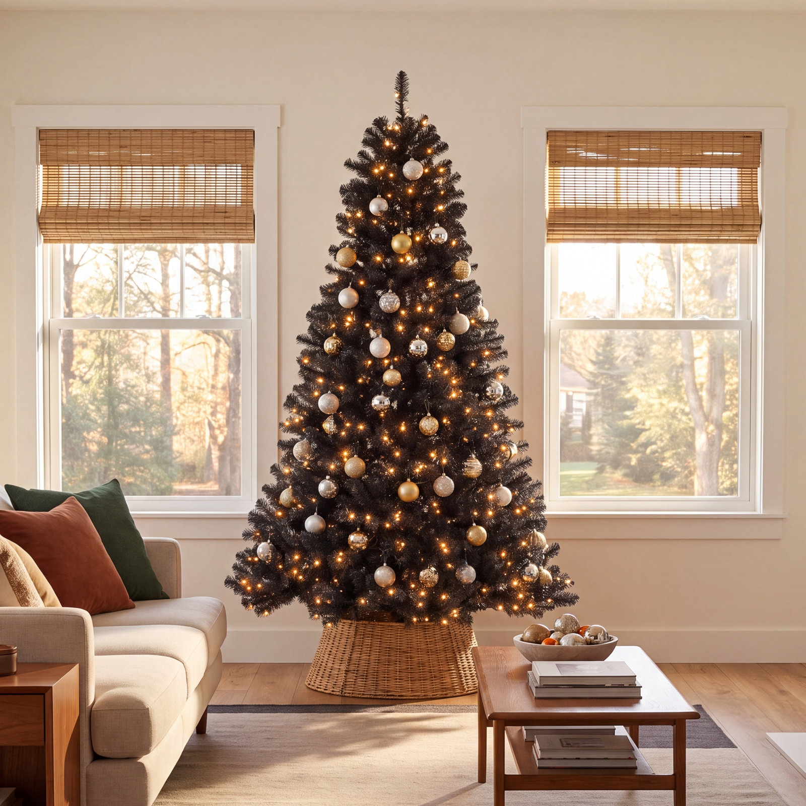 7' Pre-Lit Spruce Christmas Tree