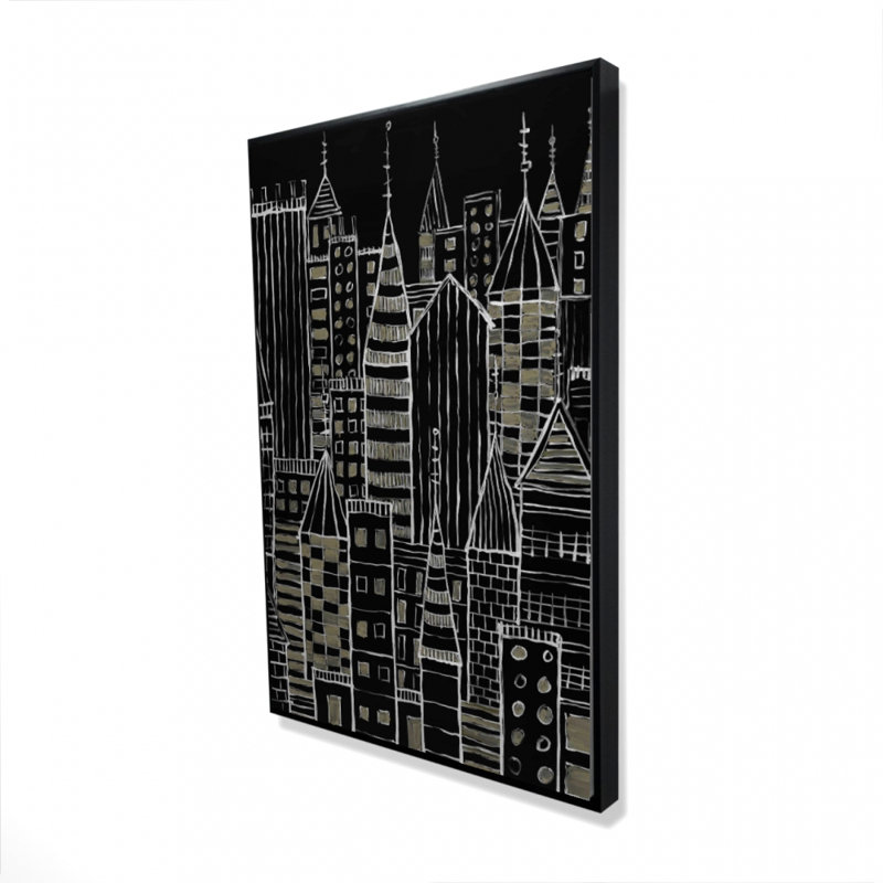 «Illustrative Dark City» sur toile