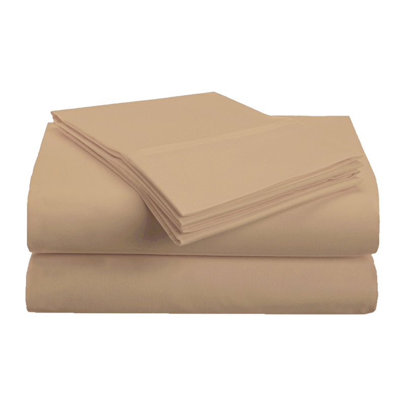 Brushed Microfiber Breathable Wrinkle Resistant Sateen Sheet Set, Taupe, Full Sheet Set + 1 Fitted Sheet + 2 Pillowcases