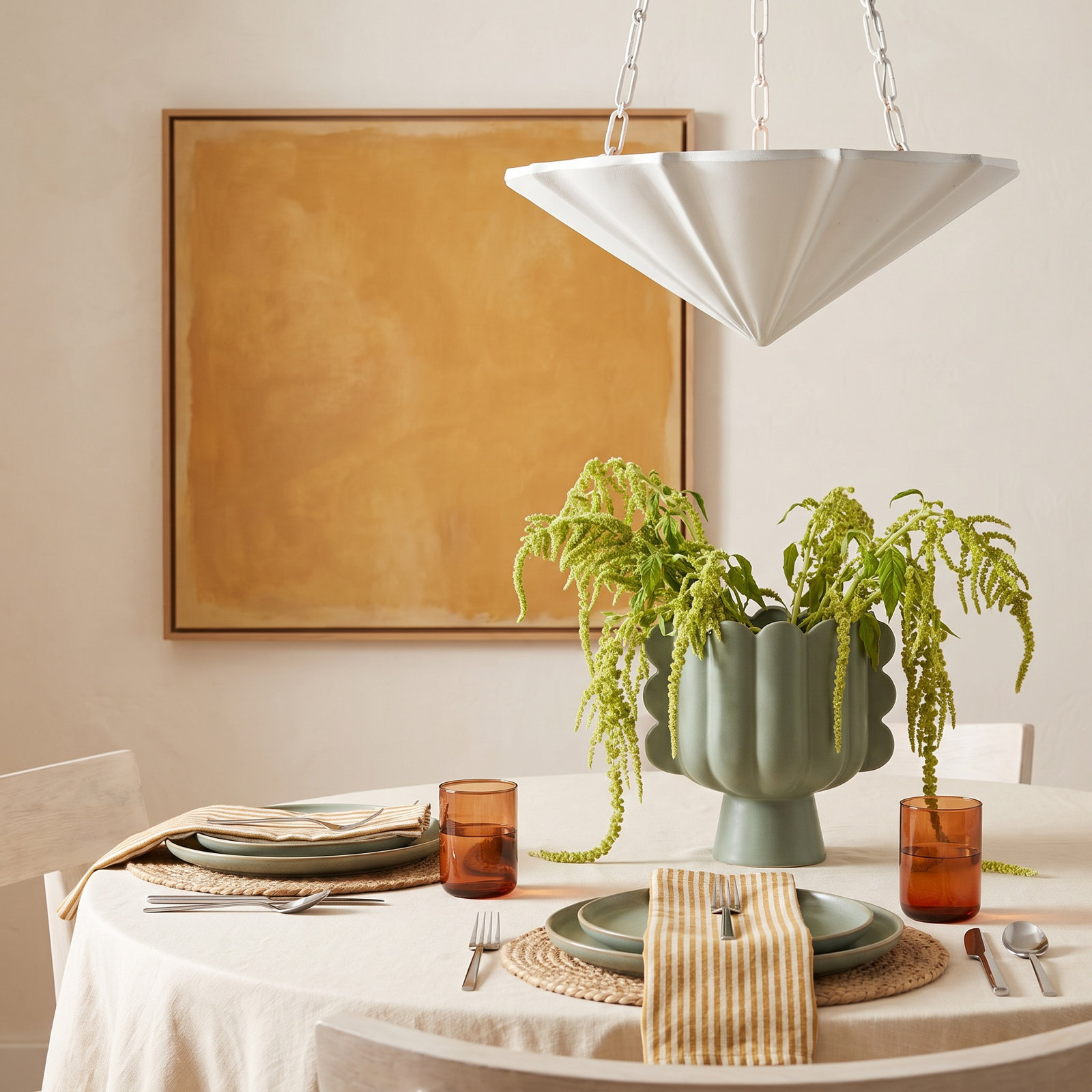 Kambria 4-Light Chandelier,  7.75"H x 22.5"W x 22.5"D