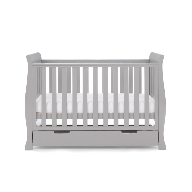 Stamford Mini Cot Bed, Warm Grey