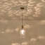 Luminaire suspendu réglable en verre d'eau en laiton, luminaire suspendu simple