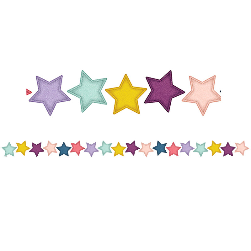 Bordure découpée étoiles