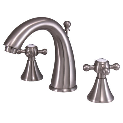 Widespread Bathroom Faucet with Drain Assembly