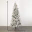 9 ft. Lightly Flocked Pre-Lit Artificial Christmas Tree, Green-White