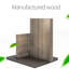 Bureau en bois manufacturé durable