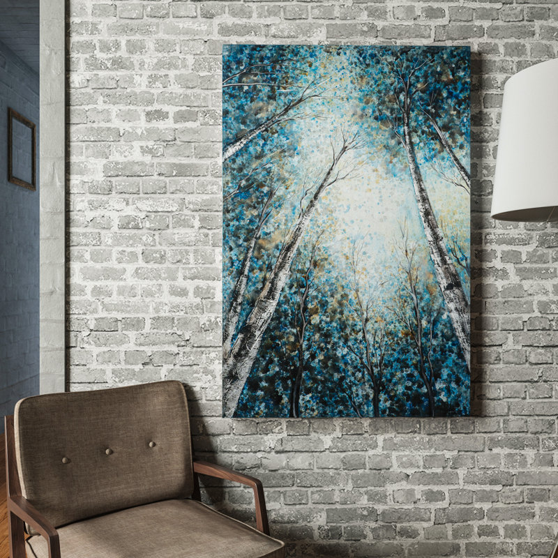 « Into The Trees » de Revealed Artwork, peinture sur toile tendue