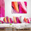 Red Vibrant Brushstrokes - Coussin décoratif imprimé abstrait