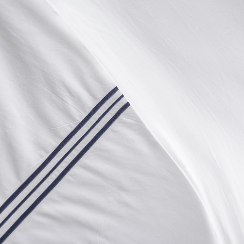 Trio Duvet Cover, Twin/Twin XL Duvet Cover, Indigo
