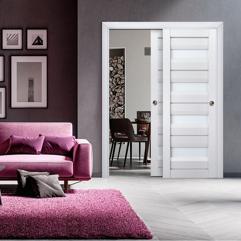 Portes de placard Veregio, 36 po x 84 po, Blanc