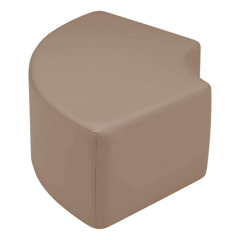 Learniture Structured Quarter Round  Stool -Flexible Modular Collaborative Soft Seating For Office, Home, Lounge And School Classrooms With Durable Frame 1018NLG
