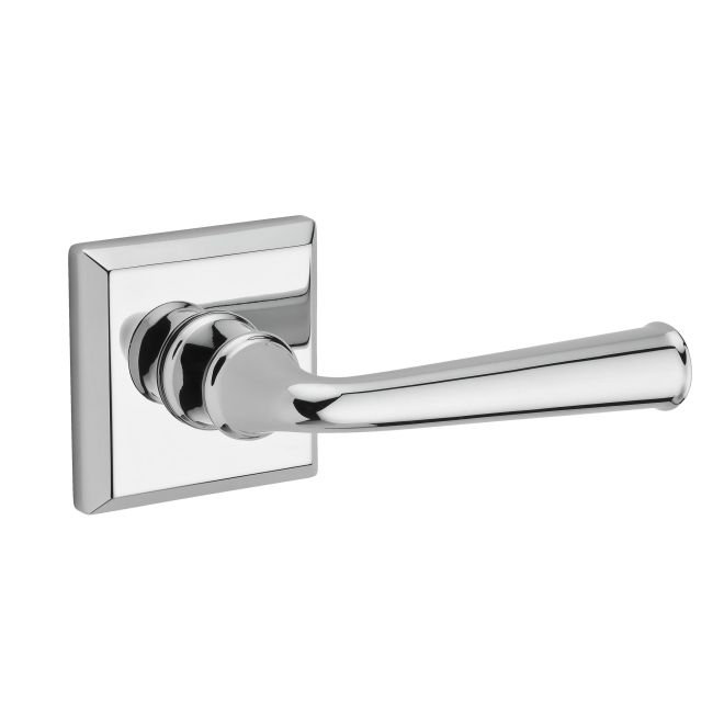 Federal Passage Door Lever with Traditional Square Rose Baldwin 