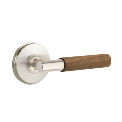 Emtek Select Privacy Leverset w/ Watford Rosette & T-Bar Stem, Dark Walnut Handle (CF)