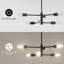 Lustre linéaire moderne à 6 lumières avec accents en fer forgé Rensselear-1376237333