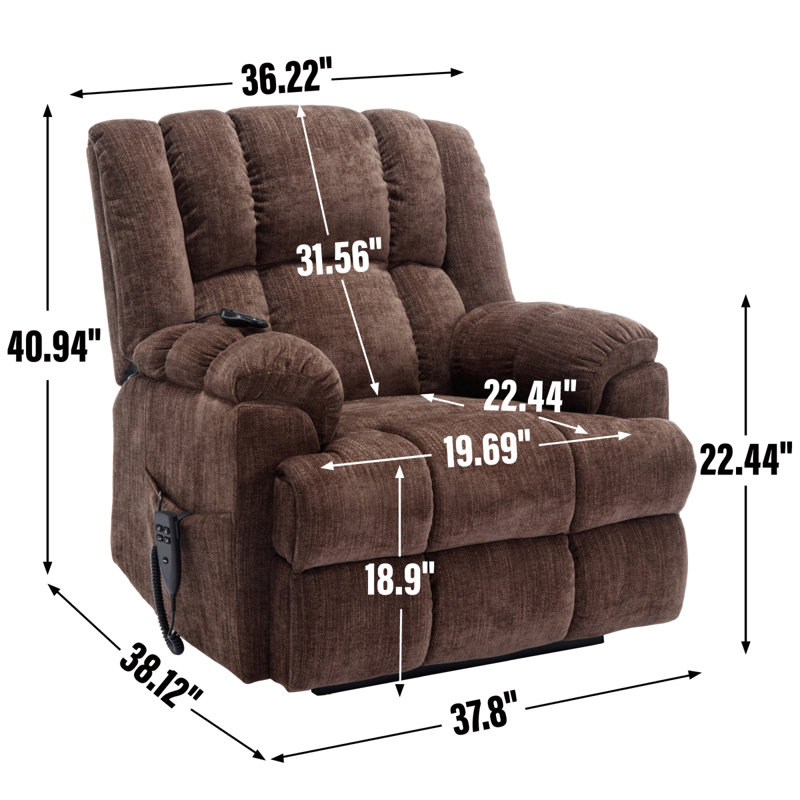Fauteuil inclinable électrique lève-personne ergonomique pour confort et détente