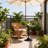 Stylish Round Metal End Table-1113959881