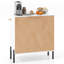 Buffet 2 portes avec tablette et pieds en métal