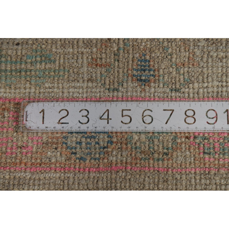 Tapis turc vert Oushak 7 x 10