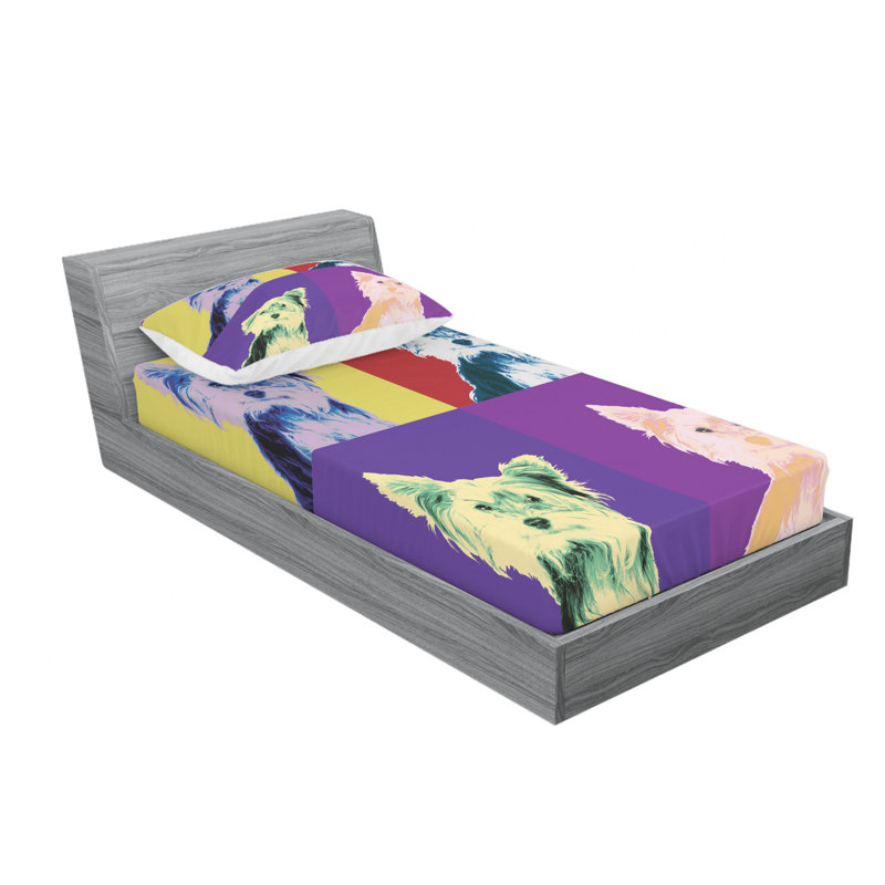 Microfiber Sheet Set, Twin Sheet Set with Fitted Sheet