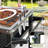 3-Shelf Outdoor Grill Table
