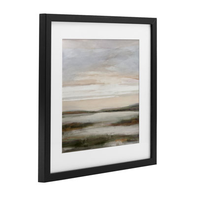 Vaste horizon tendrement éclairé, impression sous verre, design par Amber Sterling