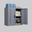 Armoire de garage en métal avec porte, armoire de rangement murale, armoire à outils flottante pour sous-sols, cuisines et entrepôts (H 13,77 po)